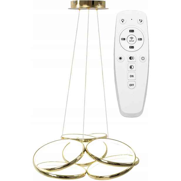Závěsná stropní Led lampa Moderní zlatý obývací pokoj Dálkový Ovladač Kulatá Toolight