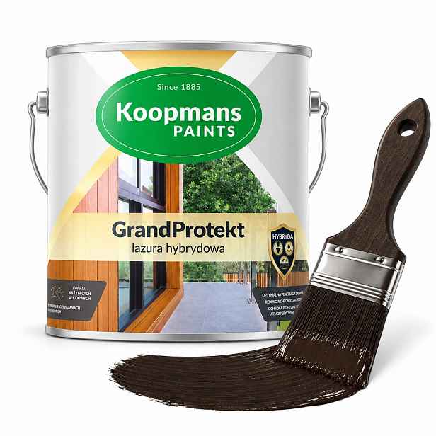 Hybridní lazura na dřevo Koopmans GrandProtekt 911 ex. palisandr 5 l