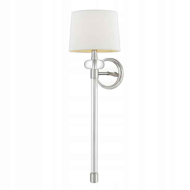 Nástěnné svítidlo Quoizel Barbour chrom bílé 1xE14 40W stmívatelné IP20