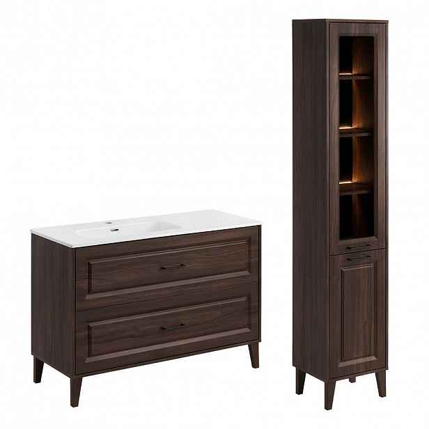 Petits-meubles KOUPELNOVÝ NÁBYTEK 120cm Moka 2er-Set Dřevo