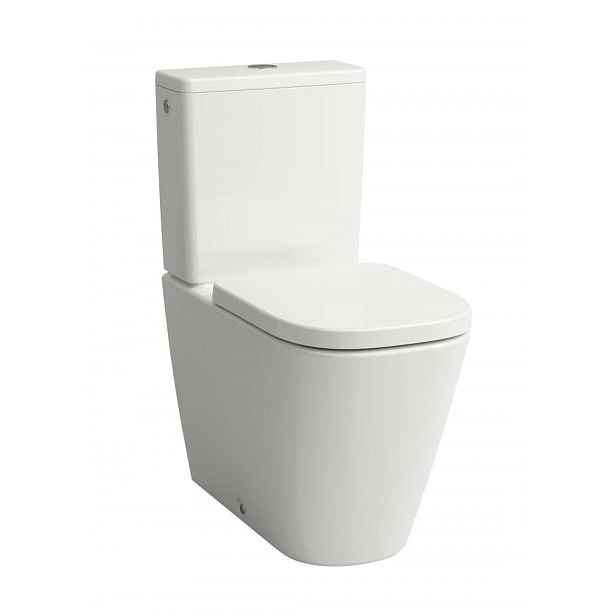 Laufen Meda - WC kombi mísa, vario odpad, zadní napouštění, Rimless, LCC, bílá H8241114000001
