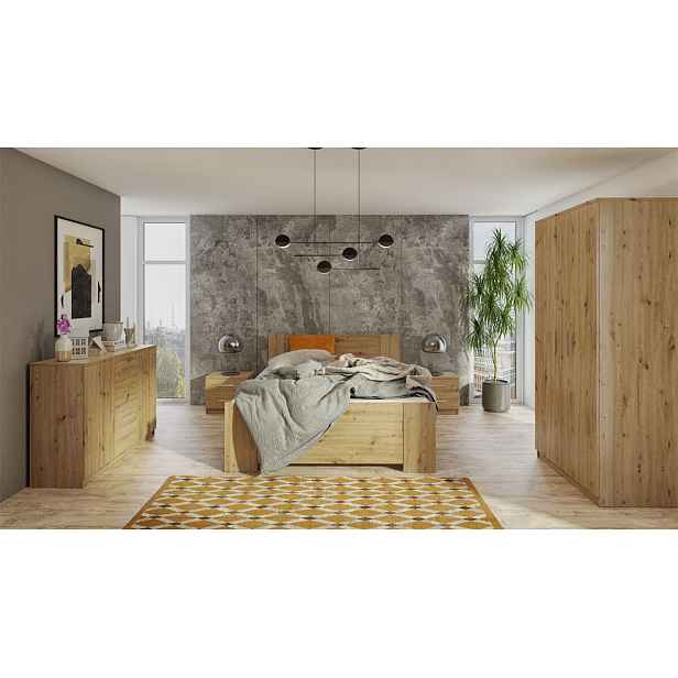 Nábytek do ložnice s postelí 160x200 CORTLAND 7 - dub artisan