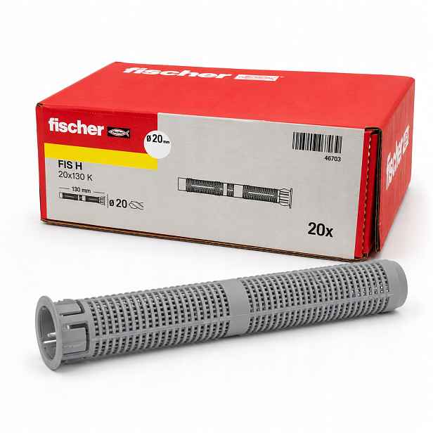 Síťové pouzdro Fischer Fis H K 20x130 mm M12-M16 20 Ks