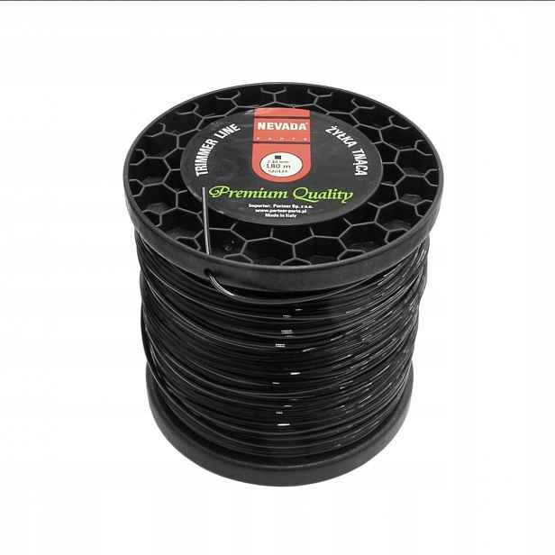 Vlasec 2, 4 mm 180 m Nevada čtverec vyrobený v Itálii pro Stihl FS55 FS120 FS200