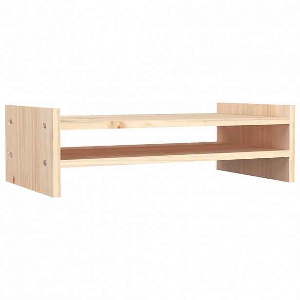 vidaXL Stojan na monitor 50 x 27 x 15 cm masivní borové dřevo