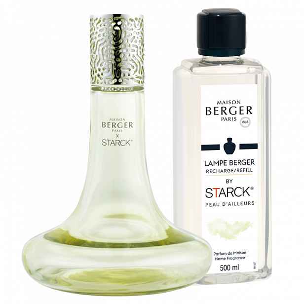 Maison Berger Paris Dárková sada: katalytická lampa Starck, zelená + Peau d’Ailleurs, 500 ml 4739
