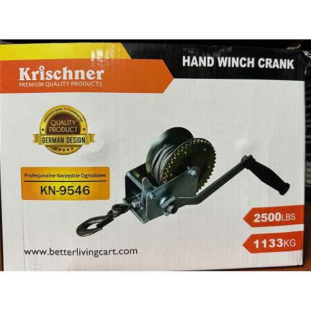 Ruční klikový naviják Krischner Kr 9546 UDŽWIG-1133KG Linka 5mm