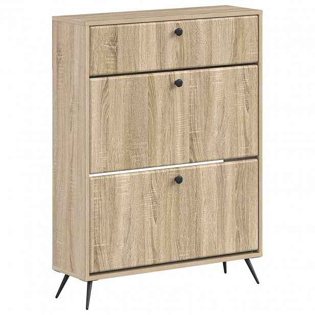 vidaXL Skříň na obuv BREDA 78 x 24 x 103 cm Kompozitní dřevo