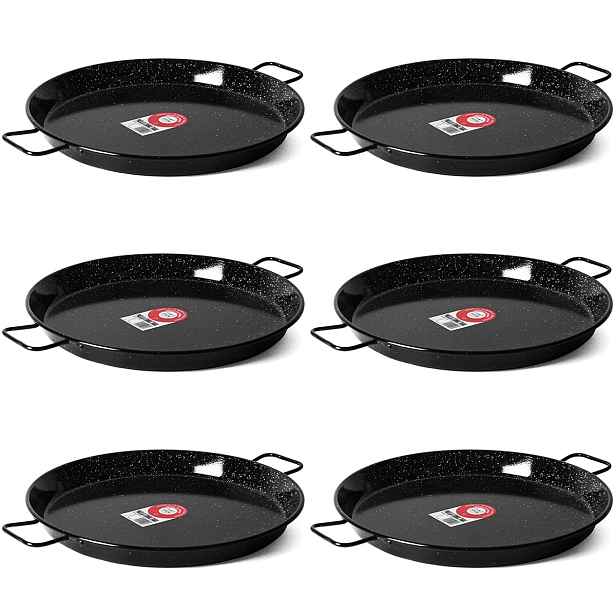 Garcima Set-108 Smaltovaná paella pánev 24cm, 6ks