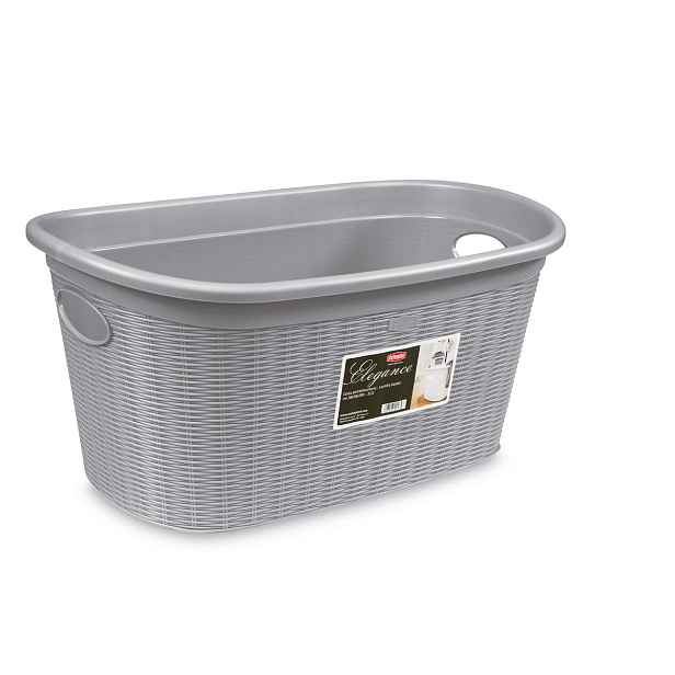 STEFANPLAST Koš na prádlo 35 l, 58x38x28cm, šedý