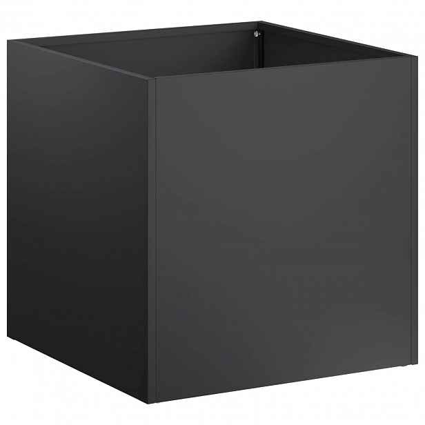 vidaXL Zahradní pěstebník Černá 20 x 20 x 20 cm Studená válcovaná ocel