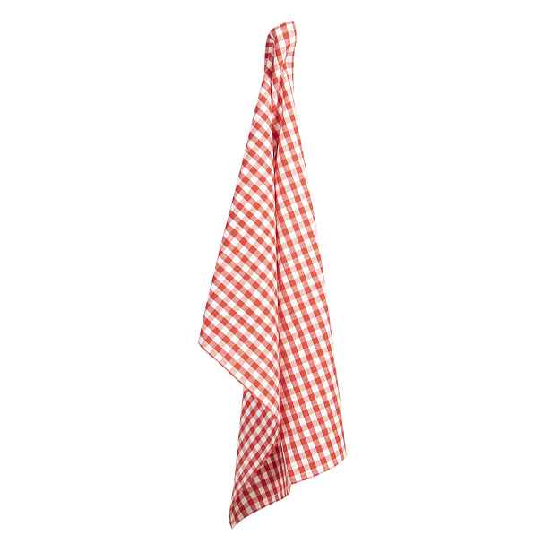 Červeno-bílá kostkovaná bavlněná utěrka Apple Yard - 50*70 cm Clayre & Eef