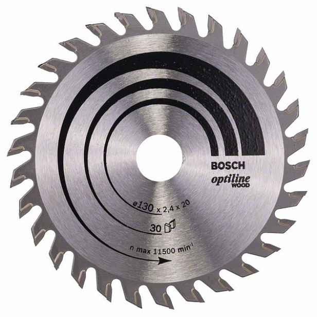 Kotouč pilový Bosch Optiline Wood 130×20×2,4 mm 30 z.