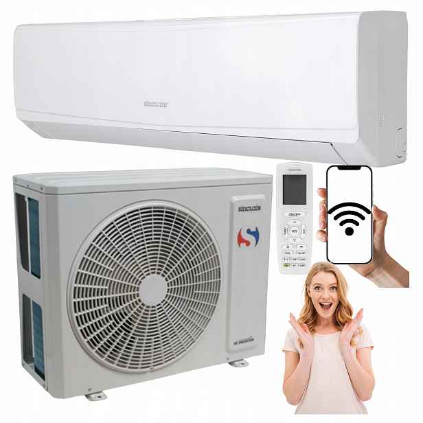 Nástěnný klimatizátor Sinclair Keyon 3,2 kW 40 m2 WiFi Klimatizace Pro Domácnost