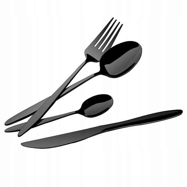 Příbory 24 Díly. Berlinger Haus BH-3063 Lesk Shiny Black