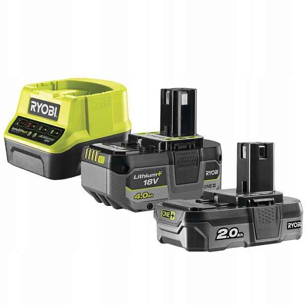 Sada lithium-iontových Akumulátor Ryobi One+ 2A 4A nabíječka RC18120-242X