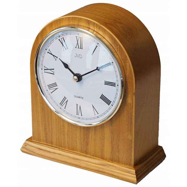 Světle Hnědé Dřevěné Krbové Hodiny Jvd HS15.1 18 x 21 cm