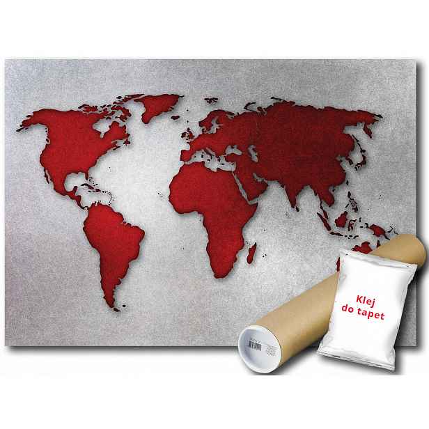 Vinylová fototapeta Mapa světa Atlas 152x104