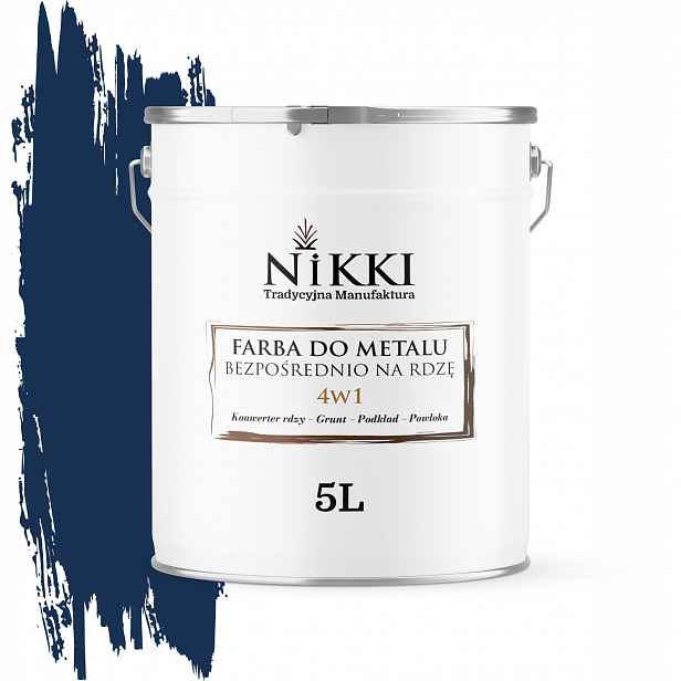 Barva Na Kov Přímo Na Rez 4v1 Modrá Kobaltová Ral 5013 Polomat 5L