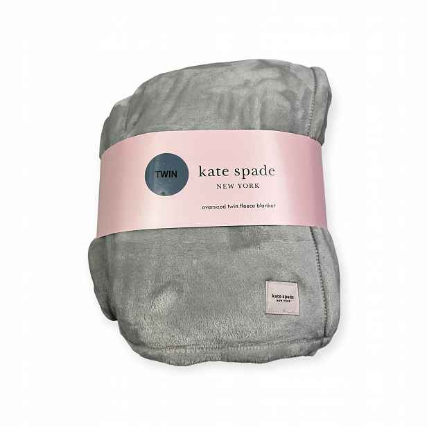 Měkká teplá šedá deka Kate Spade New York