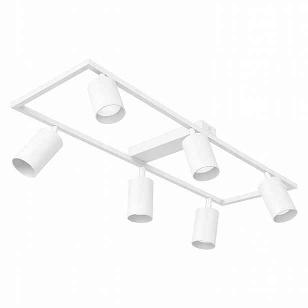 Stropní svítidlo na omítku pohyblivá 6xGU10 Led spotová halogenová lampa bílá