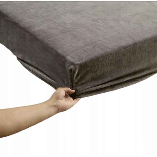 Teplé Plyšové Prostěradlo S Gumičkou, Příjemné Na Dotek, Šedé, 200x220