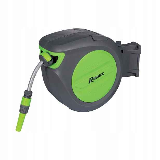 Zahradní zatahovací hadice Pcv 20 m Ribimex, automatický naviják