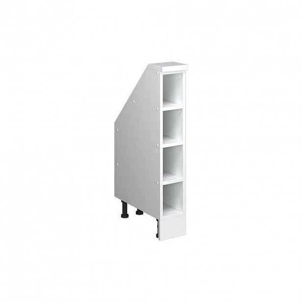 Vicco KUCHYŇSKÁ SKŘÍŇKA POD ŠIKMOU STŘECHU R-Line Bílá 15 cm se 4 přihrádkami