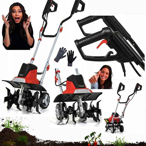 Kultivátor pro půdu a zeminu 40 cm 1800 W Max Turbo