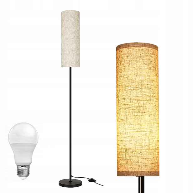 Moderní Podlahová Stojací Lampa S Led Stínítkem 175 CM