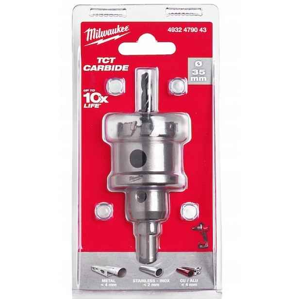 Milwaukee Korunkový Vrták s karbidem pro hliníkovou ocel Inox 35 mm Tct
