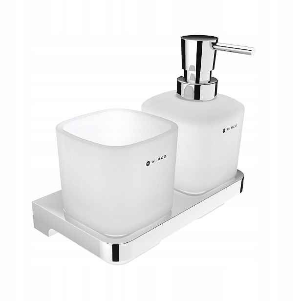 Nimco Maya dávkovač s pohárkem, pumpa mosaz, patent design Ma 2905831C-T-26
