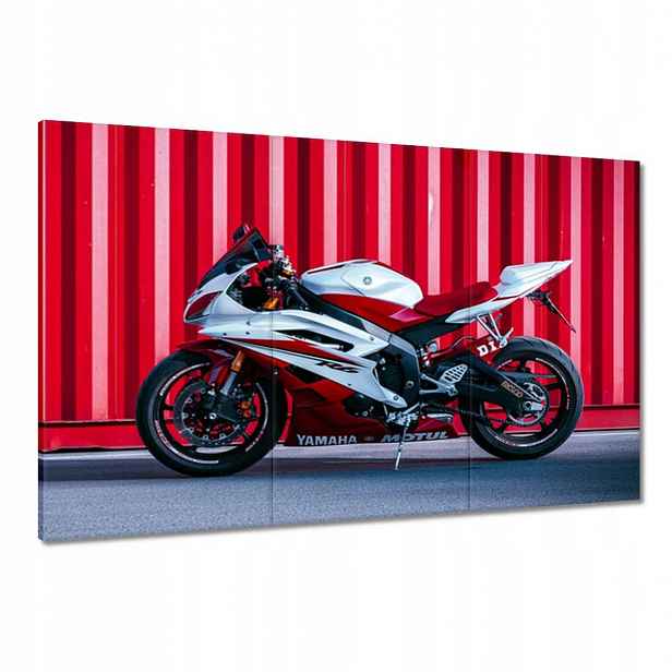 Obrazy 120x80 Bílo-červená Yamaha