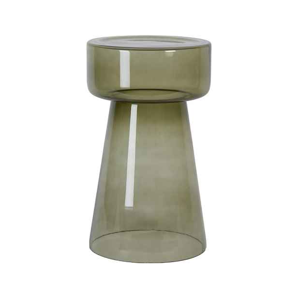Skleněný kulatý odkládací stolek ø 30 cm Dakwa – Light & Living
