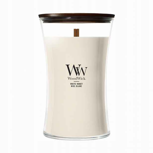 Velká vonná svíčka WoodWick White Honey