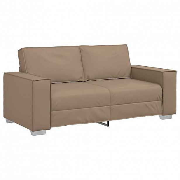 vidaXL Dvojsedačka Cappuccino 180 cm Umělá kůže