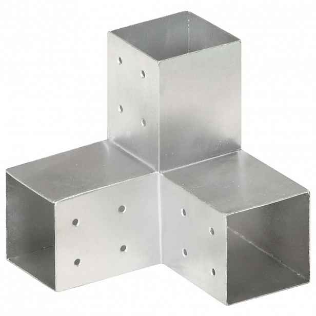 vidaXL Trámová spojka tvaru Y pozinkovaný kov 81 x 81 mm