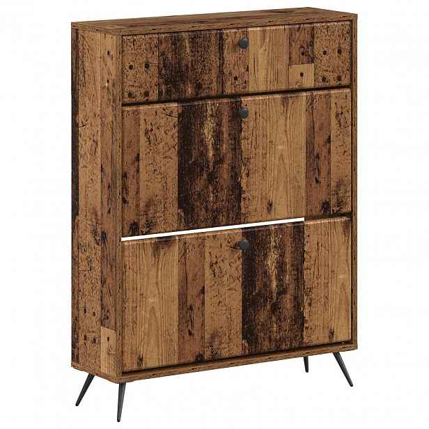 vidaXL Skříň na obuv BREDA 78 x 24 x 103 cm Kompozitní dřevo