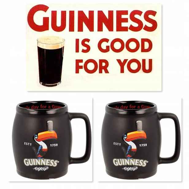 Guinness černý šálek na espresso 2 kusy Tukan A10