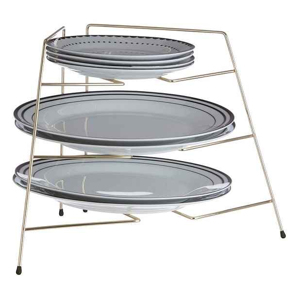 Kovová přídavná polička ve zlaté barvě 37x25 cm Rowan – Premier Housewares