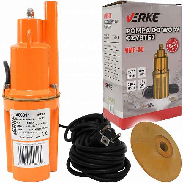 Ponorné čerpadlo Verke 250 W 960 l/h V60011 Čerpadlo Na Čistou Vodu