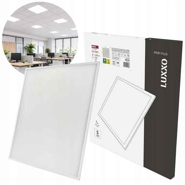 Led panel Luxxo 60 x 60 cm 32 mm, 22 W, 3 800 lm, vestavný, neutrální…