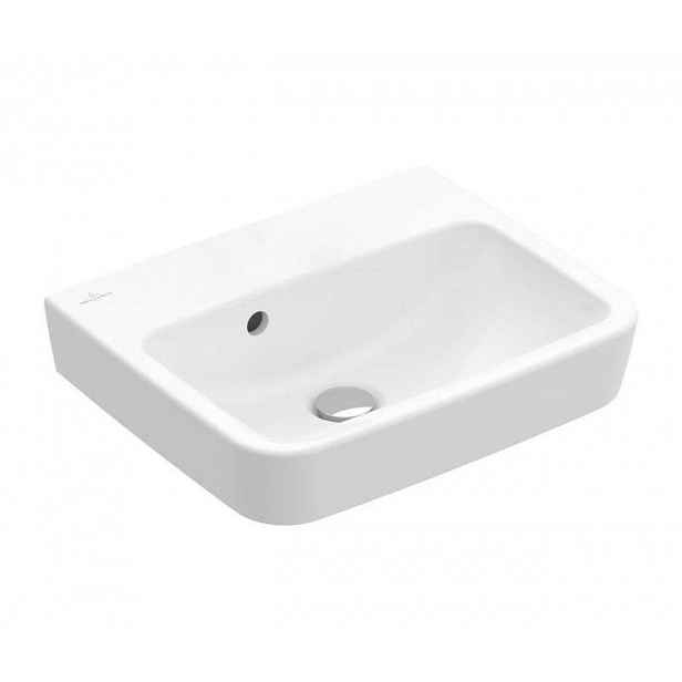 Villeroy & Boch O.novo - Umývátko 50x37 cm, s přepadem, bez otvoru pro baterii, alpská bílá 43445201