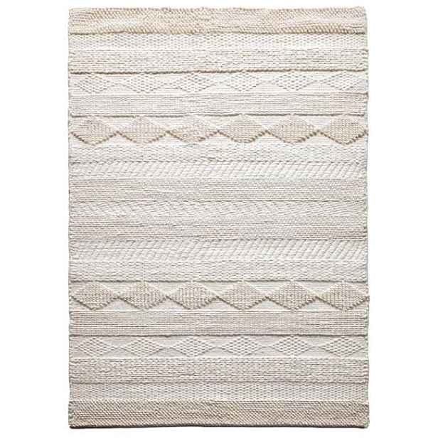 Ručně vázaný kusový koberec Winter DESP P88 Mohair White, 160x230, bílá, ložnice, Diamond Carpets India