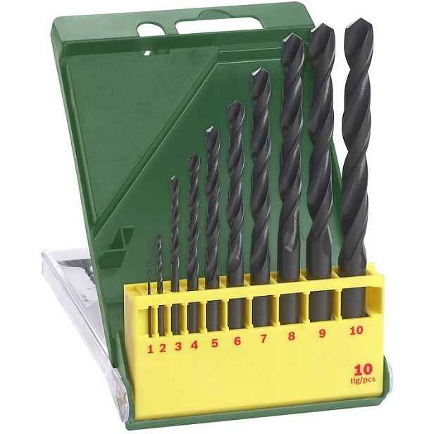 Sada vrtáků do kovu Bosch HSS-R DIN 338 1–10 mm 10 ks