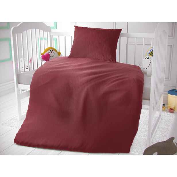 TOP Dětské mušelínové 90x135+45x60 Vínové