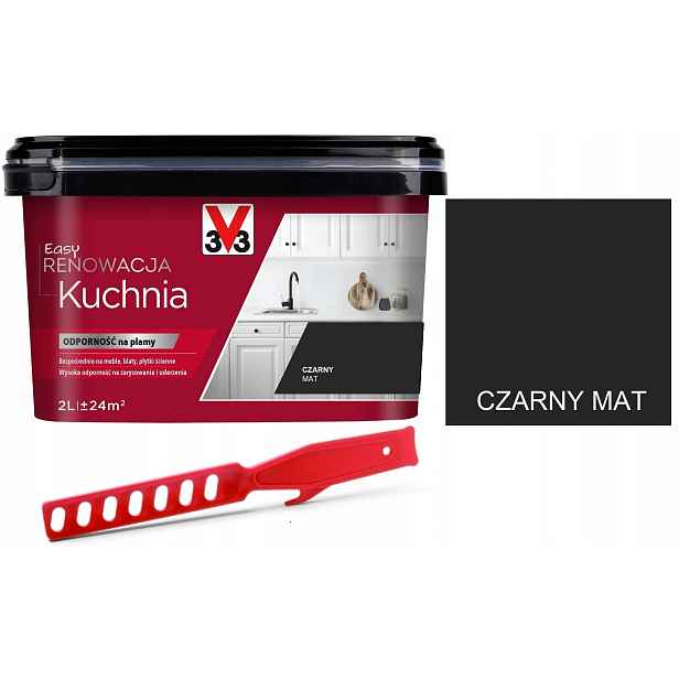 V33 Barva Renovační kuchyně nábytek Černý 2L