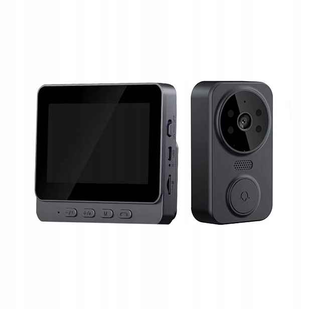 Bezdrátový videozvonek s kamerou, 4.3'' Hd obrazovka, Wi-Fi 2,4G