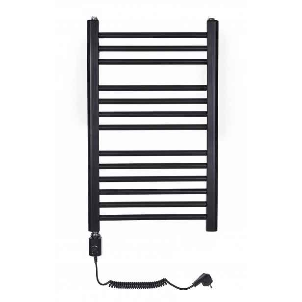 Elektrický koupelnový radiátor Vinolli Hugo 72x45 600 W Černý