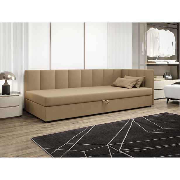 Jednolůžková postel 80x195 MANKA PLUS 1 - hnědá